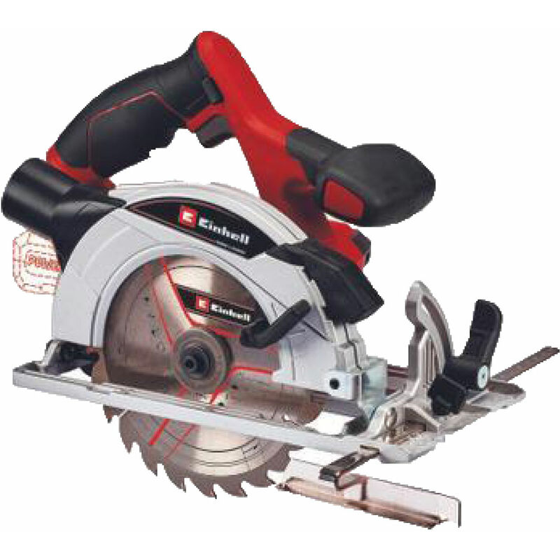 foto del prodotto einhell sega circolare a batteria tc cs 18 165 li solo 18v lama 165 mm