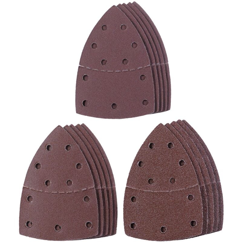 foto del prodotto einhell set di 15 fogli di carta vetrata delta accessori per levigatrice multiuso, 15 fogli di carta vetrata, 150 x 150 x 100 mm, con velcro, 5 x