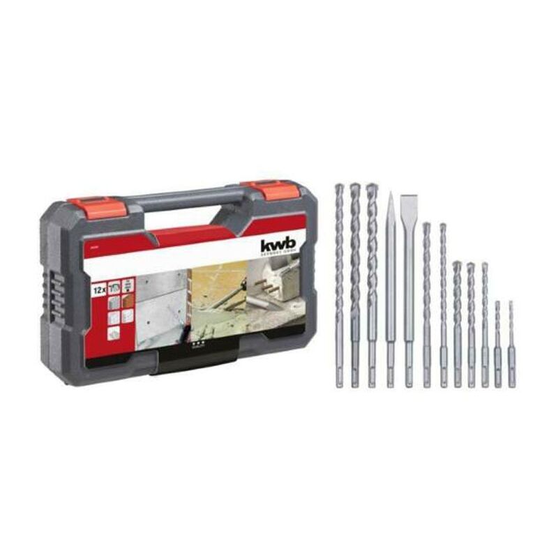 foto del prodotto einhell set punte e scalpelli sds plus 12 pezzi