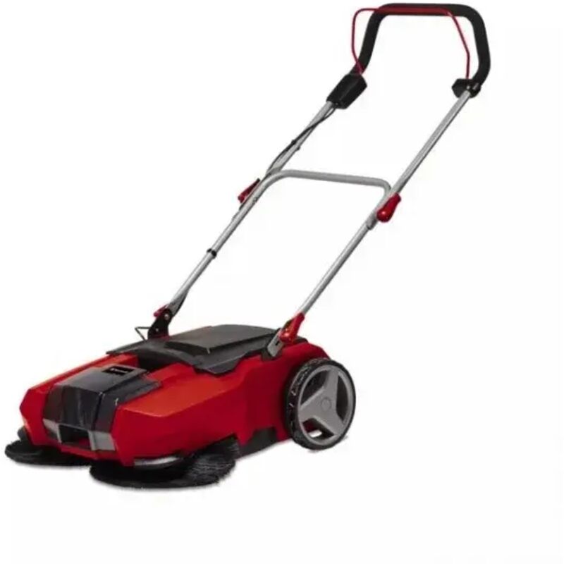 foto del prodotto einhell spazzatrice a batteria te sw 18 610 li solo power x change ioni di litio, 18 v, contenitore per sporcizia da 20 litri, posizione di