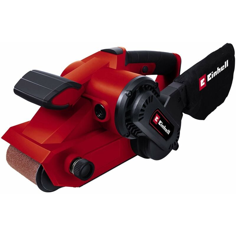 foto del prodotto einhell tc bs 8038 levigatrice a nastro tensione 230 v, potenza 800 w, velocit nastro 380 m min, platorello 76x142 mm, incl. 1 nastro abrasivo