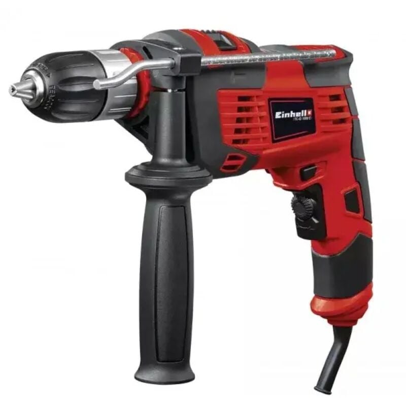 foto del prodotto einhell tc id 1000 e 64 trapano a percussione 1010 w con valigetta accessori 64 pz.