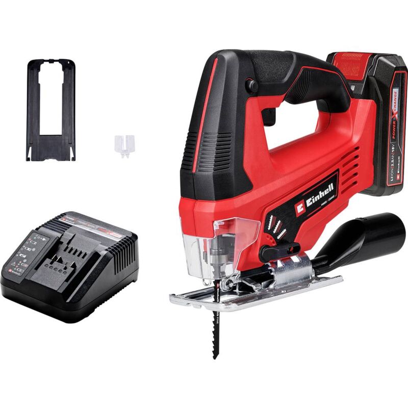 foto del prodotto einhell tc js 18 70 li 1x2,5ah power x change seghetto alternativo a batteria 4321280 18 v 2.5 ah quantit di batteri