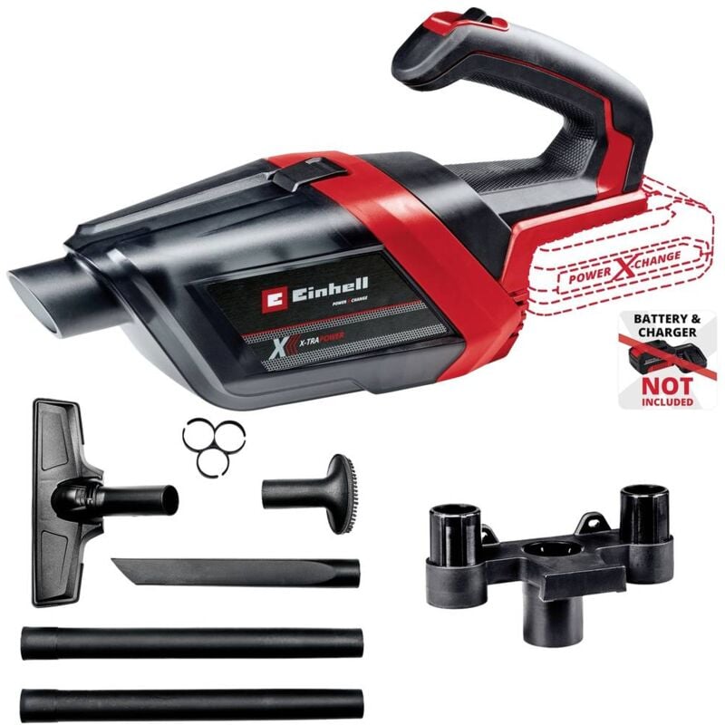 foto del prodotto einhell te-hv 18 06 li - solo power x-change 2347190 aspirapolvere a batterie 18 v senza batteria, senza caricabatterie