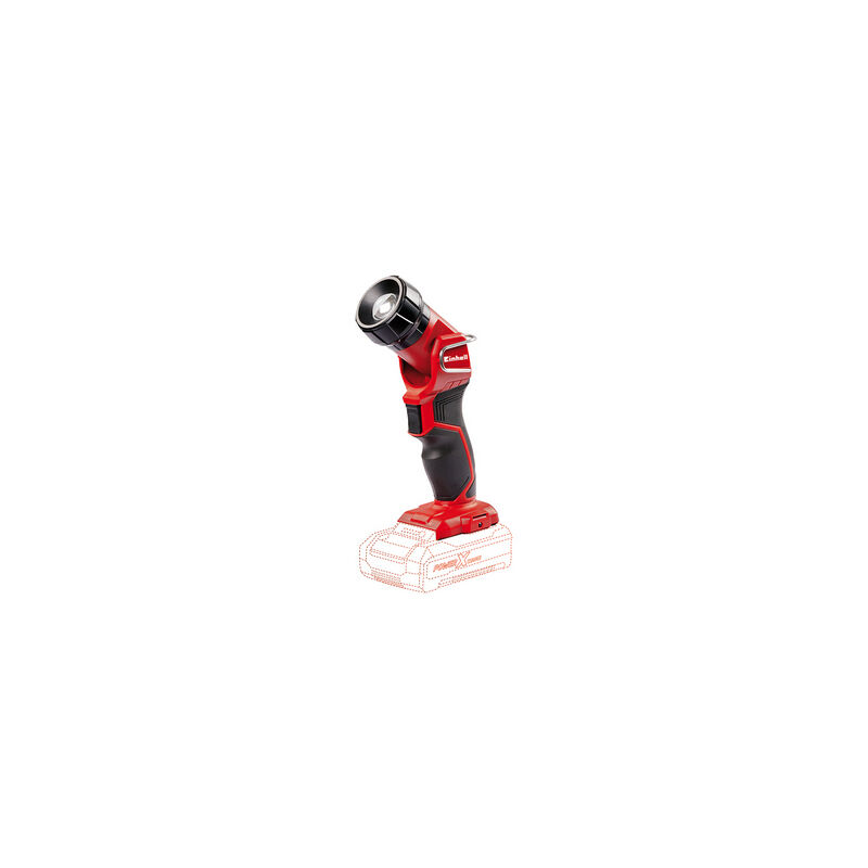 foto del prodotto einhell torcia a batteria tc cl 18 li h solo power x change 18v, flusso luminoso 280 lm, fino a 32h di autonomia, 1 led, non richiede batterie o