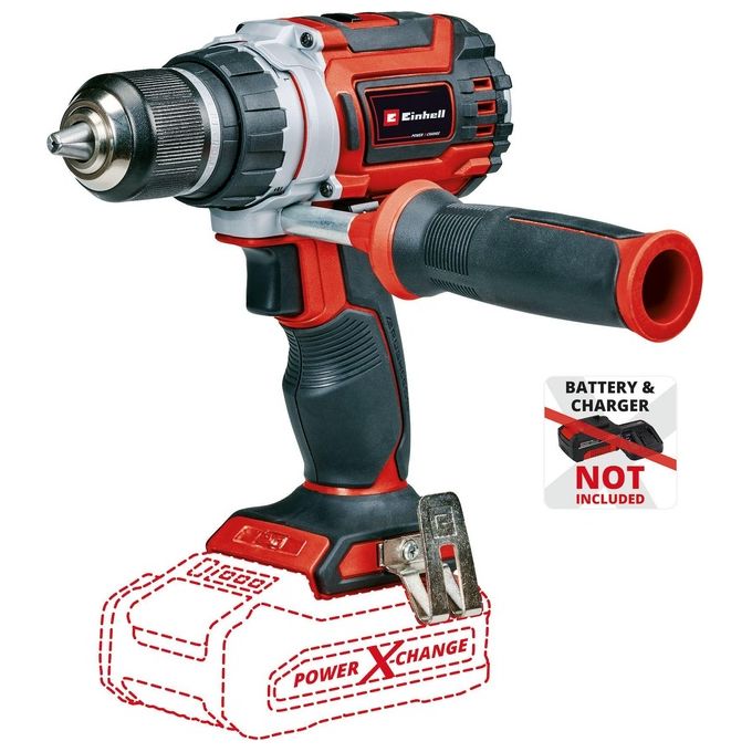 foto del prodotto einhell tp-cd 18 60 li bl - solo 2000 giri min 1,3 kg nero, grigio, rosso