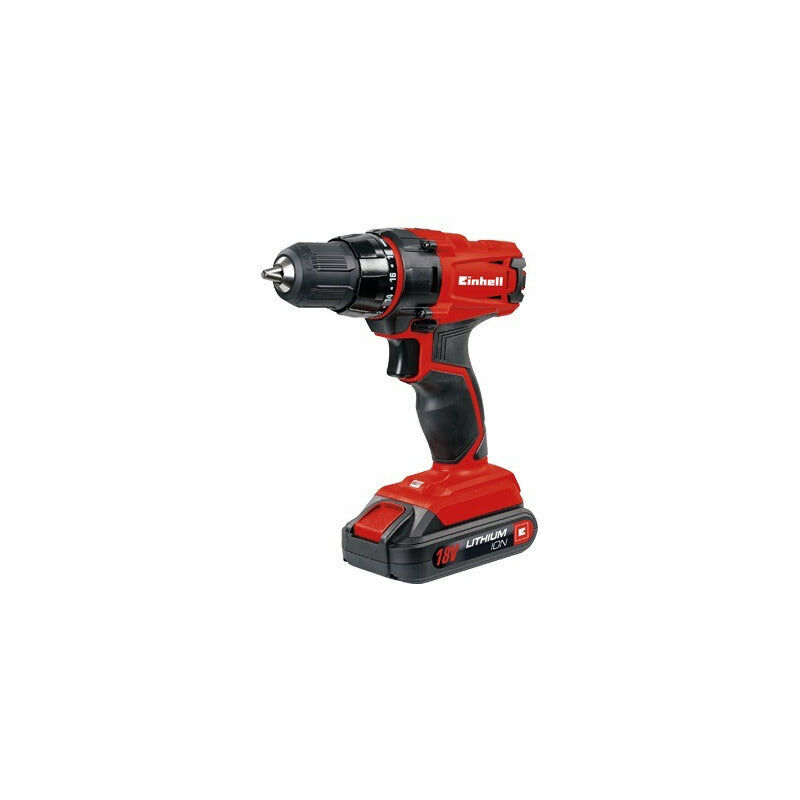 foto del prodotto einhell trapano avvitatore a batteria 18v 1,5ah reversibile e luce led integrata tc cd 18 2li