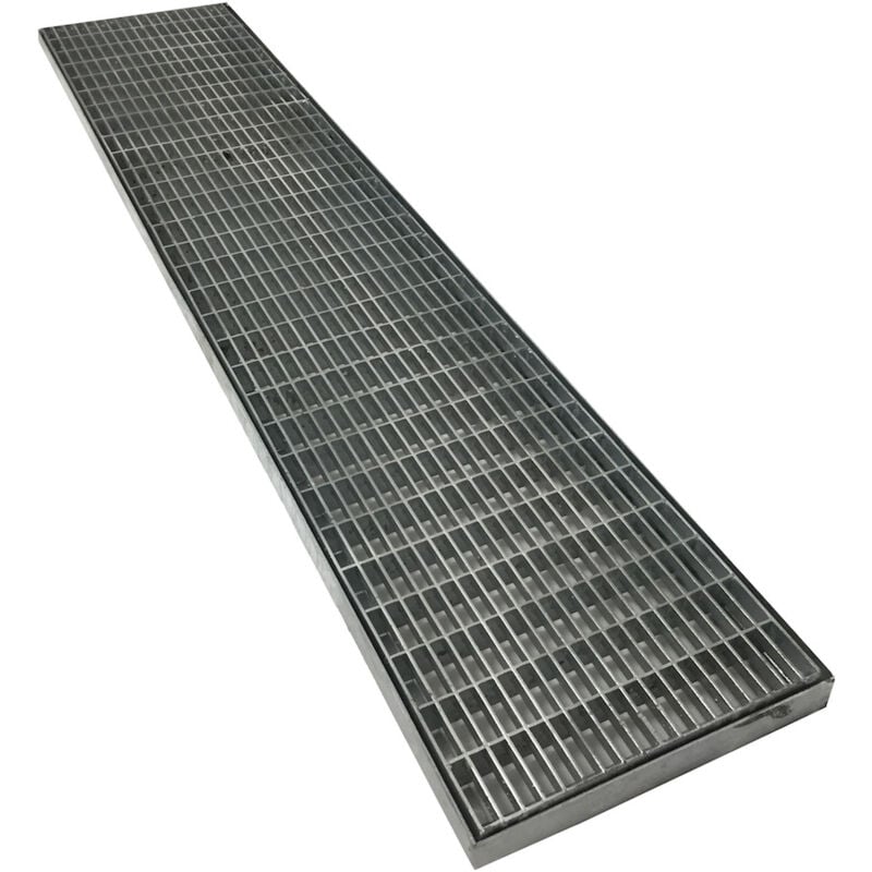 foto del prodotto einside griglia zincata rettangolare antitacco con telaio 1000 x 600 mm