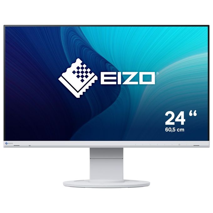 foto del prodotto eizo monitor flat 23.8 flexscan ev2460 wt 1920x1080 pixel full hd tempo di risposta 5 ms
