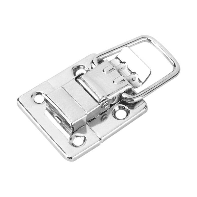 foto del prodotto ej.life 10 pezzi di chiusura a scatto, chiusura a scatto in argento, chiusura a scatto per cassettiera, cassetta degli attrezzi, armadietto, valigia