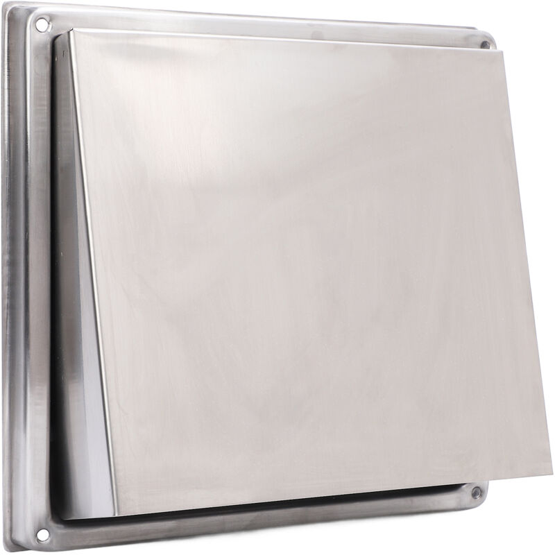 foto del prodotto ej.life 100mm uscita aria quadrata mobile cappa da cucina esterna in acciaio inox copertura di ventilazione con alette attive adatta per cucina