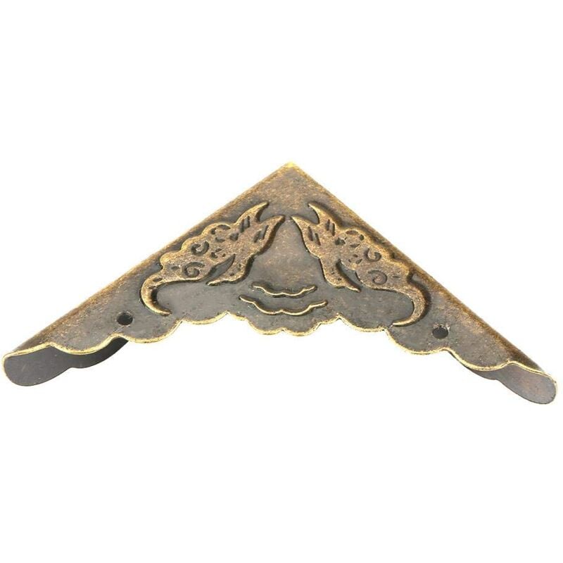 foto del prodotto ej.life 12 pezzi di protezione decorativa per angoli in ottone anticato per gioielli, portagioie, baule, regalo, vino, custodia in legno, album
