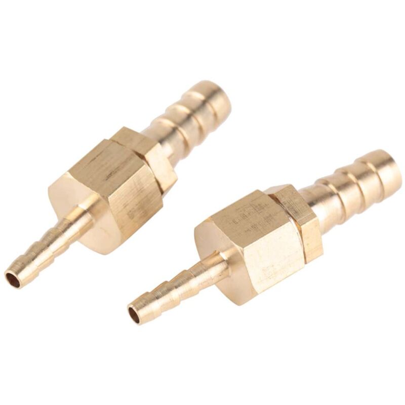 foto del prodotto ej.life 2 pezzi connettore per tubo flessibile in ottone, giunto a innesto, raccordo riduttore per tubo flessibile del carburante per barche ad