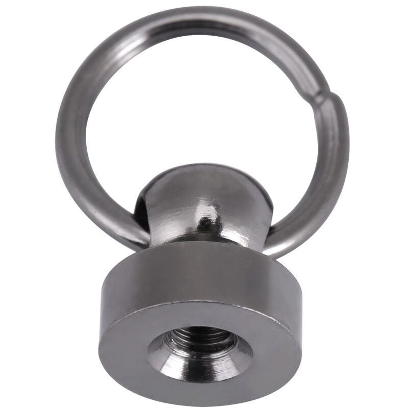 foto del prodotto ej.life 20 pezzi di rivetti in metallo per artigianato in pelle, accessori fai da te per borse con fibbia ad anello per decorazione di