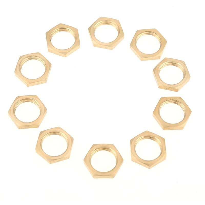 foto del prodotto ej.life 40 pezzi dadi esagonali in ottone g1 8 g1 4 g3 8 g1 2 g3 4 g1 raccordo filettato dado sottile
