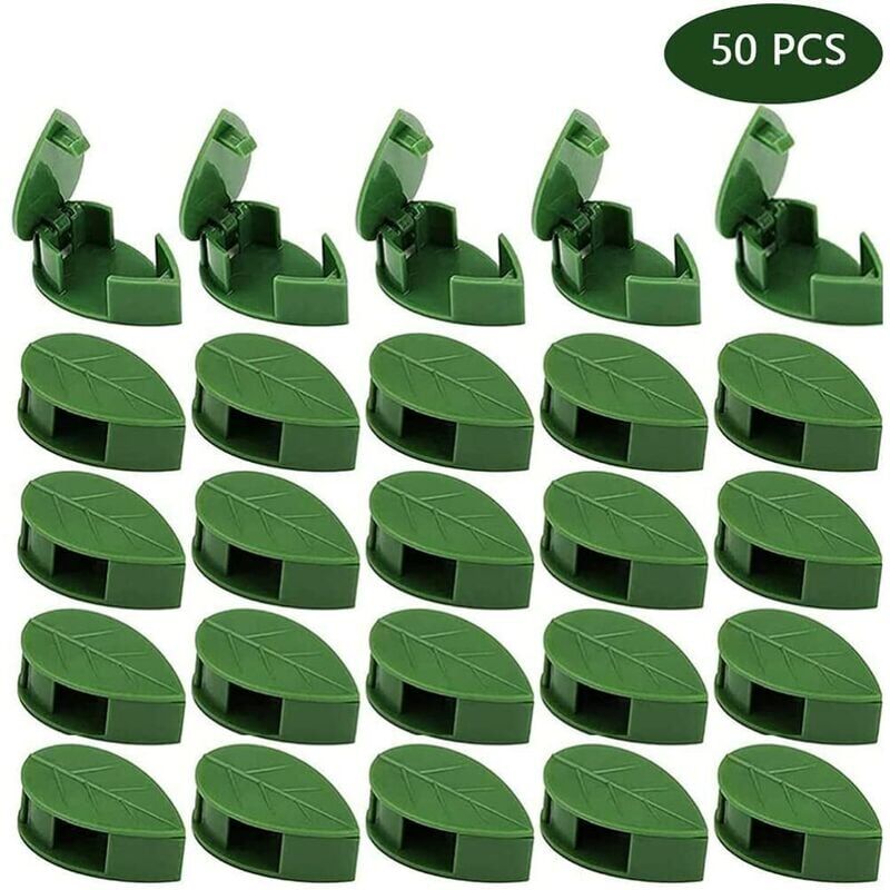 foto del prodotto ej.life 50 pezzi supporti per piante autoadesivi clip di collegamento per piante piante rampicanti clip per montaggio a parete per supporti per