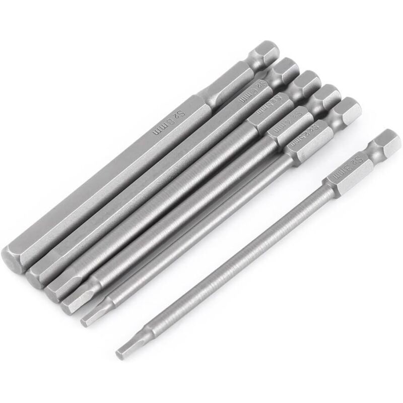 foto del prodotto ej.life 6 pezzi 100 mm set di punte per cacciavite magnetico a testa esagonale con gambo esagonale da 1 4 