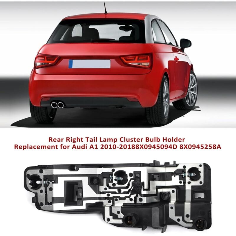 foto del prodotto ej.life 8x0945257a portalampada posteriore destro, ricambio compatibile con audi a1 2010 2018 8x0945093d 8x0945257a