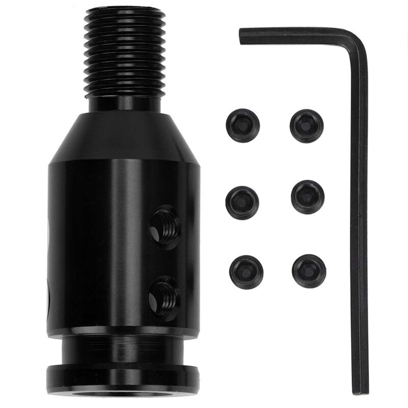 foto del prodotto ej.life adattatore universale per pomello del cambio per auto senza filettatura 12x1,25 nero 