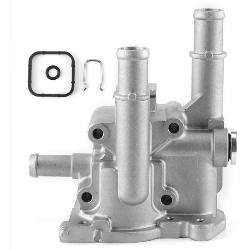 foto del prodotto ej.life alloggiamento termostato auto, coperchio termostato, coperchio alloggiamento termostato motore auto in lega di alluminio, pezzi di ricambio