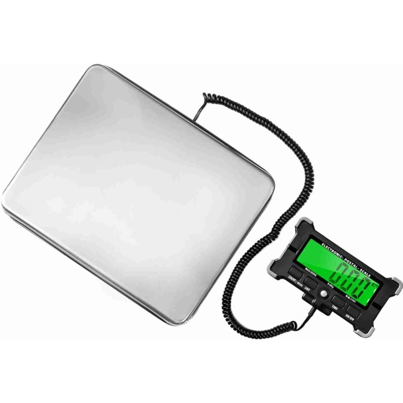 foto del prodotto ej.life bilancia per pacchi, bilancia per pacchi ad alta precisione da 200 kg 0,05 g, bilancia per spedizioni in acciaio inox per pacchi, bagagli,