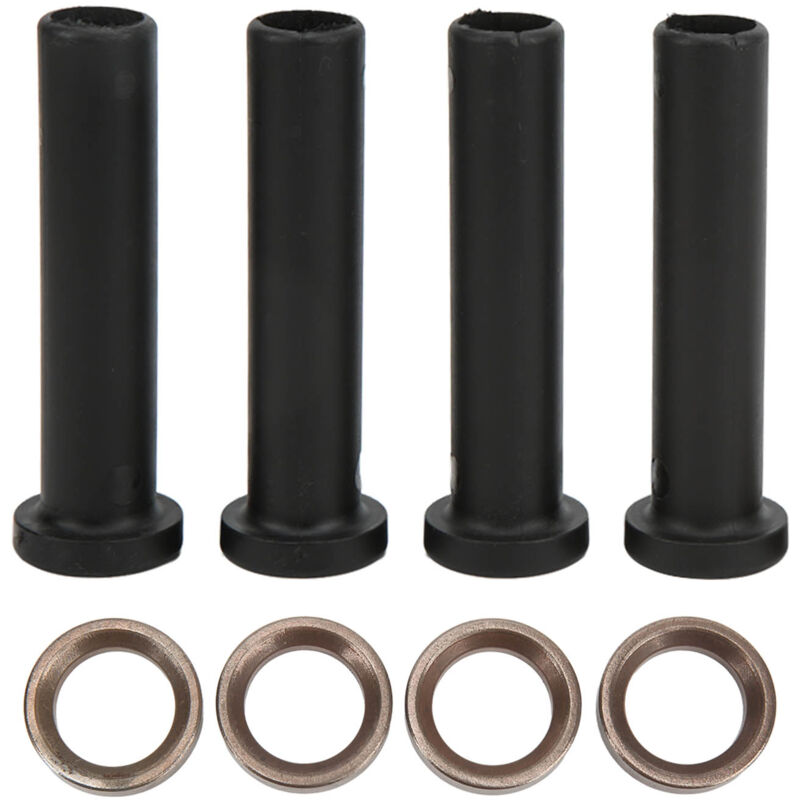 foto del prodotto ej.life boccola lunga del braccio oscillante anteriore in 4 pezzi con distanziale, nera, ricambio per polaris trail blazer 250 1993 2005