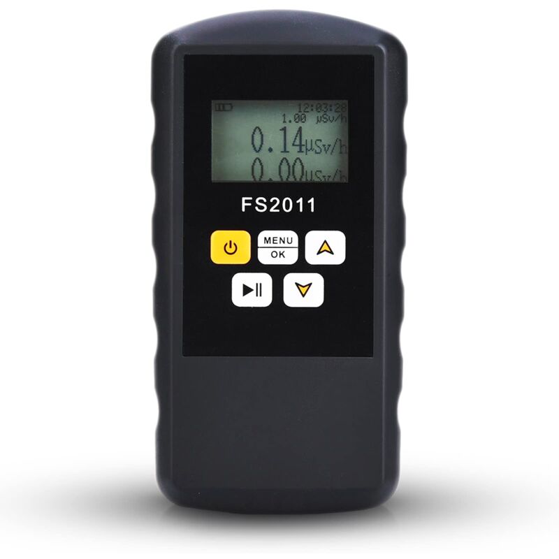 foto del prodotto ej.life contatore geiger rilevatore di radiazioni nucleari gamma fs2011 con display lcd, 2 metodi di rilevamento, 3 metodi di allarme