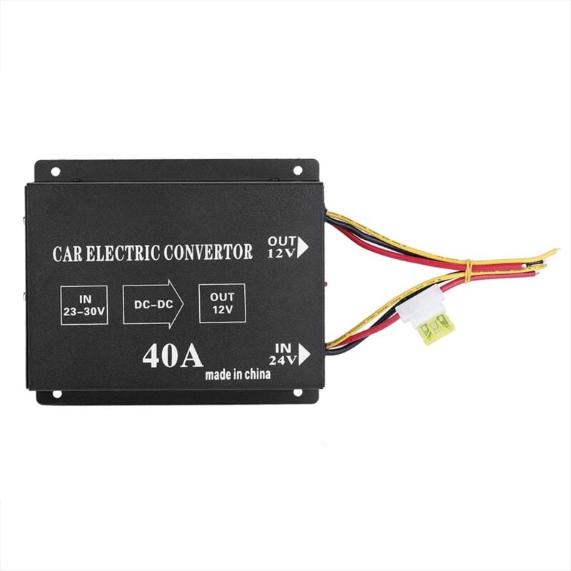 foto del prodotto ej.life convertitore inverter 24 v 12 v trasformatore di tensione, convertitore di potenza da cc 24 v a 12 v per auto, camion, inverter