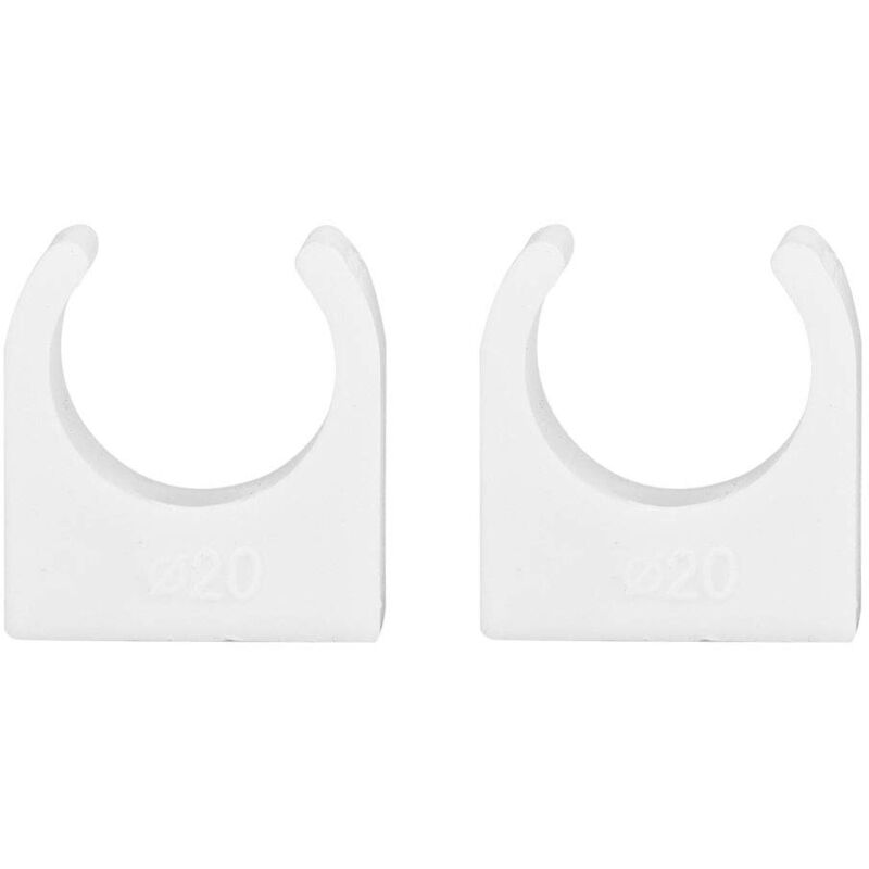 foto del prodotto ej.life fascetta stringitubo, 20 pezzi 16 20 25 32 mm ppr fascetta stringitubo a u supporto per fissaggio tubi con viti 20 mm 