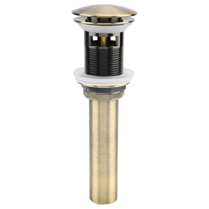 foto del prodotto ej.life g1 1 4 tappo di scarico per lavello a scomparsa retr , scarico click clack con troppo pieno, valvola di scarico universale per lavello in