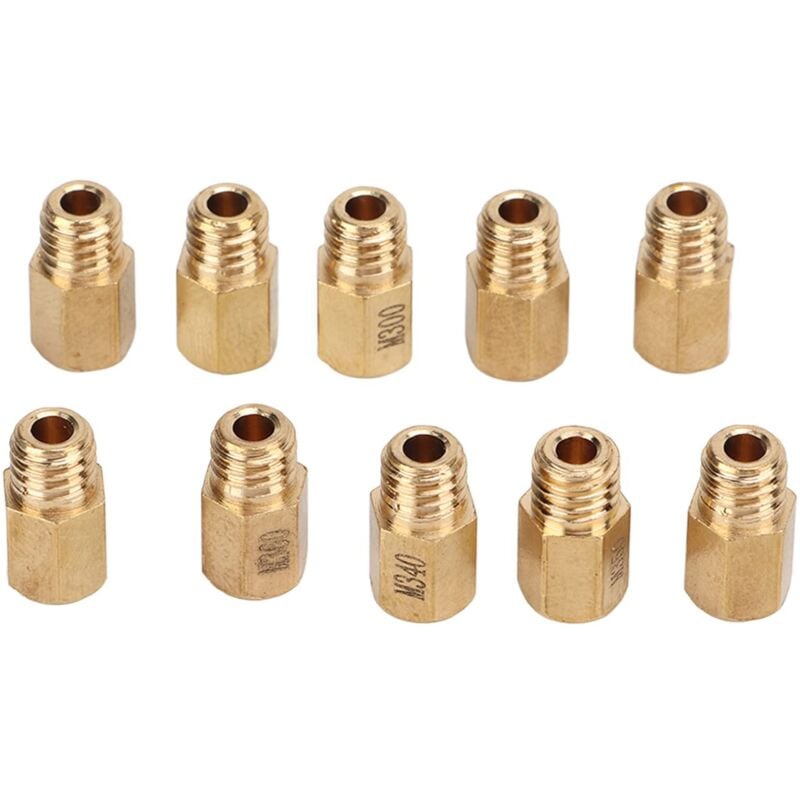 foto del prodotto ej.life getti principali del carburatore, kit di getti principali hex yle ming da 10 pezzi, ricambio per getti del carburatore vm tm tmx 300390
