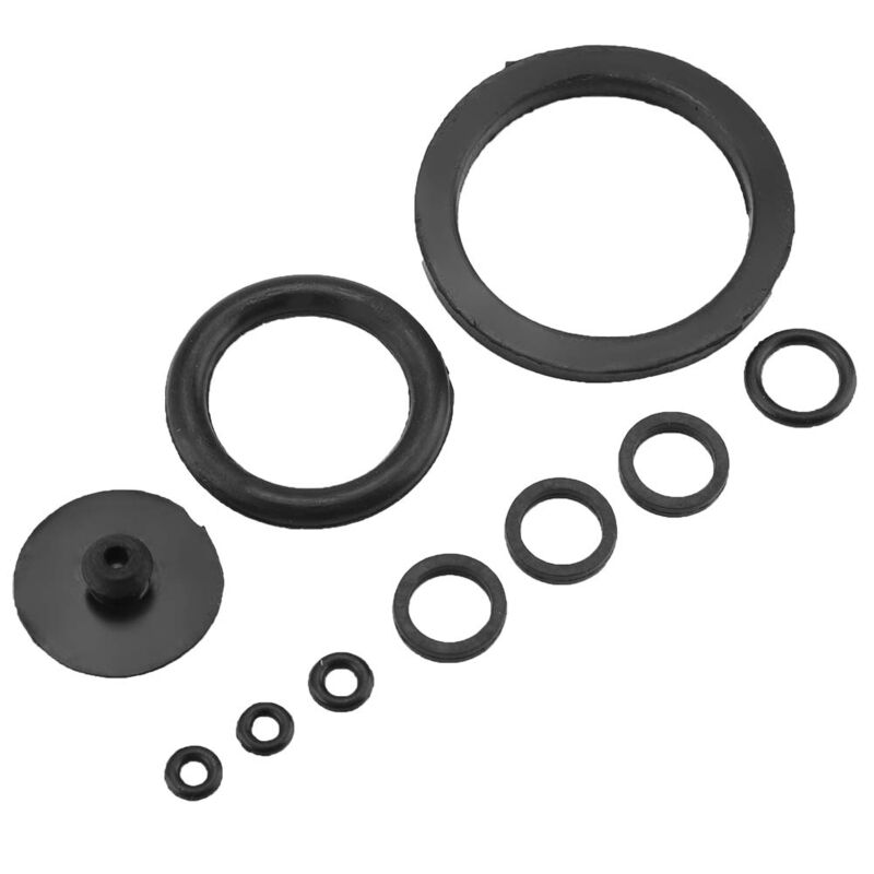 foto del prodotto ej.life guarnizioni in viton per spruzzatore a pressione, anelli per spruzzatore da giardino in gomma nera, set da 10 pezzi, utile e durevole anello