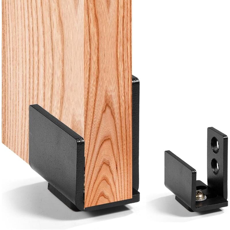 foto del prodotto ej.life guida per porta scorrevole guida per porta scorrevole regolabile, guida per porta scorrevole con viti per porta in legno