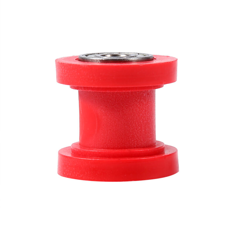foto del prodotto ej.life guida tendicatena a rulli da 10 mm per mini moto, quad e pit bike, rosso