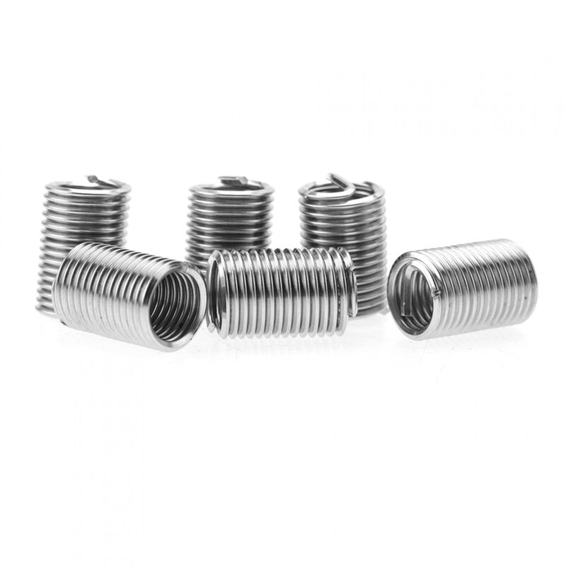 foto del prodotto ej.life inserti filettati akozon 50 pezzi m10 in acciaio inossidabile ss304 inserti filettati elicoidali a spirale assortimento di tipo a