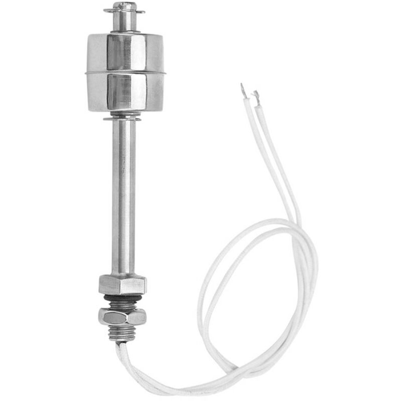 foto del prodotto ej.life interruttore a galleggiante per sensore di livello del liquido, acciaio inossidabile, resistente alla temperatura, 0220 v, 100 mm, per la