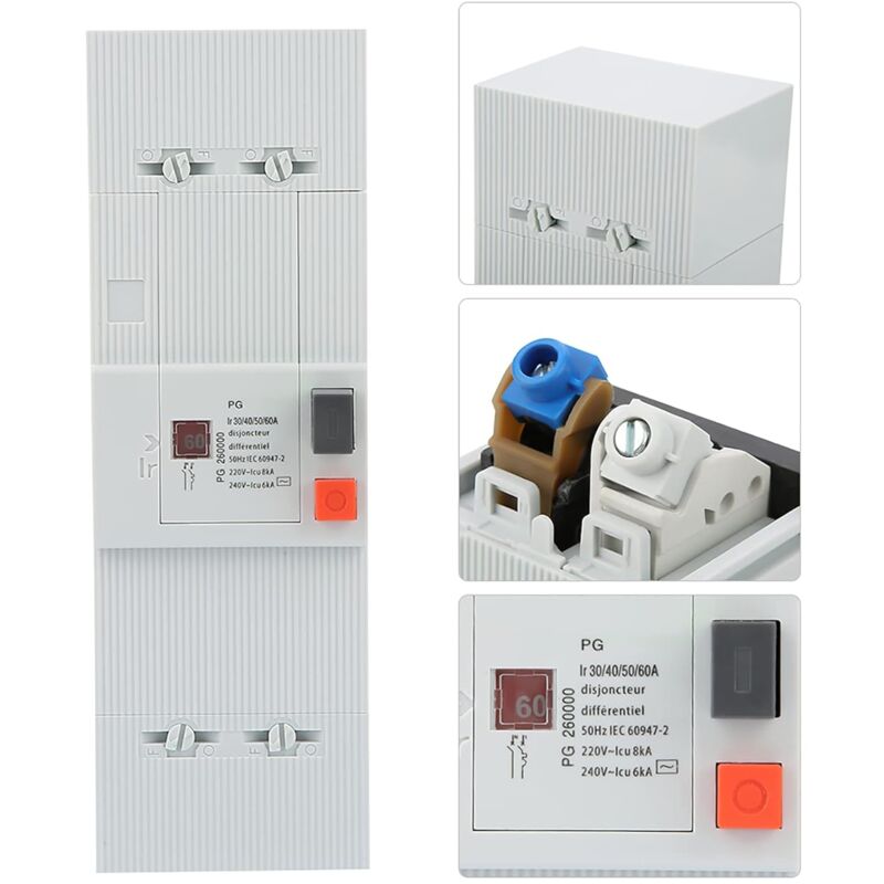foto del prodotto ej.life interruttore automatico di protezione 30 60a 50hz 60hz 2p interruttore automatico di bassa tensione interruttore di protezione multipla