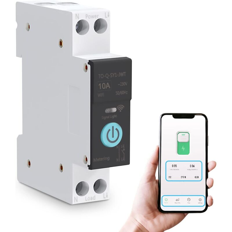foto del prodotto ej.life interruttore wifi intelligente rosvola, interruttori automatici per la casa, controllo remoto tramite telefono cellulare, 3 modalit di