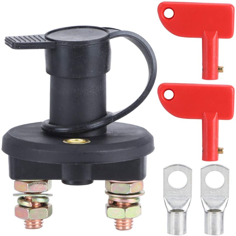 foto del prodotto ej.life isolatore per batteria, resistenza di isolamento 100 ohm, resistenza di contatto 50 ohm, interruzione di corrente, vite m10 in ottone per