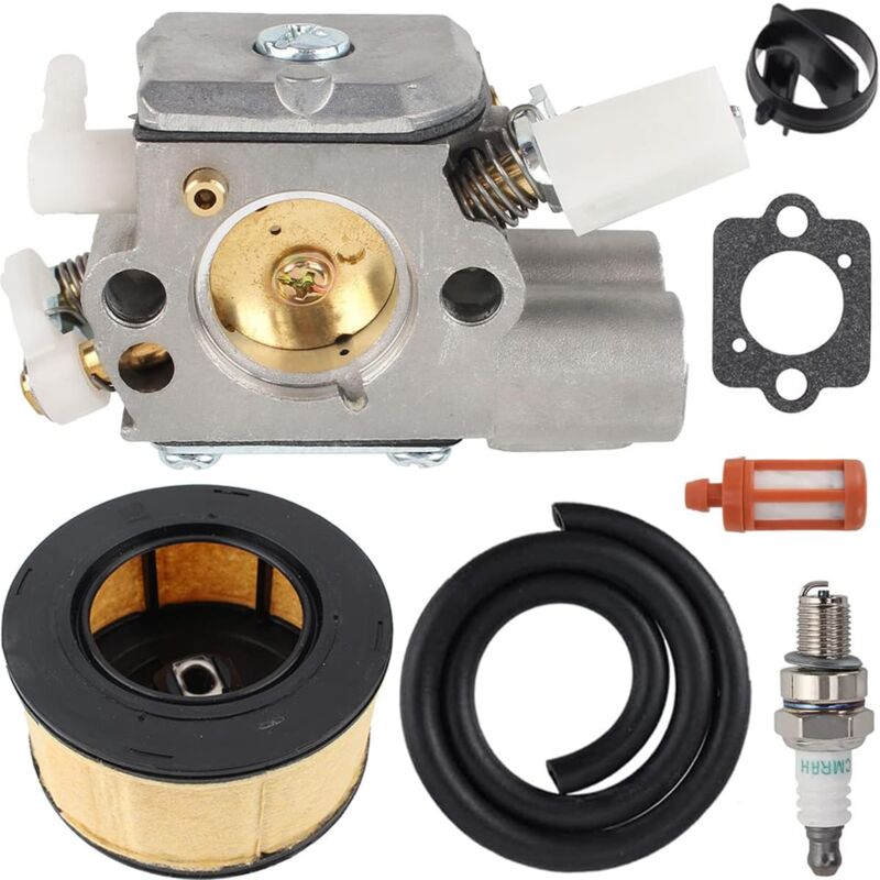 foto del prodotto ej.life kit candela carburatore filtro aria, filtro carburante, tubo carburante, adatto per stihl ms251 ms251c