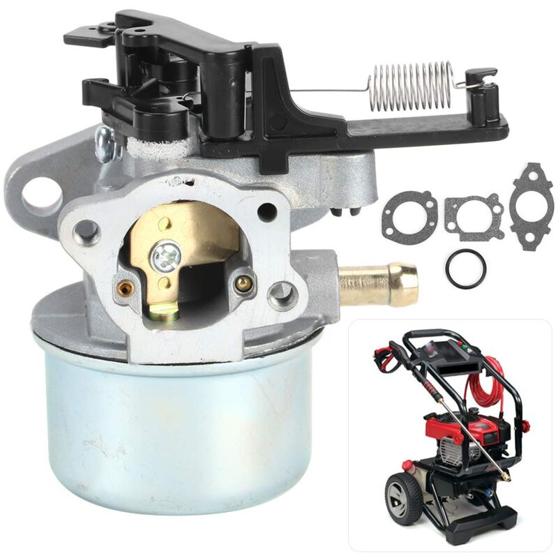 foto del prodotto ej.life kit carburatore qiilu, carburatore in alluminio con guarnizioni e gonna, adatto per briggs stratton 2700 3000 psi, idropulitrice troy