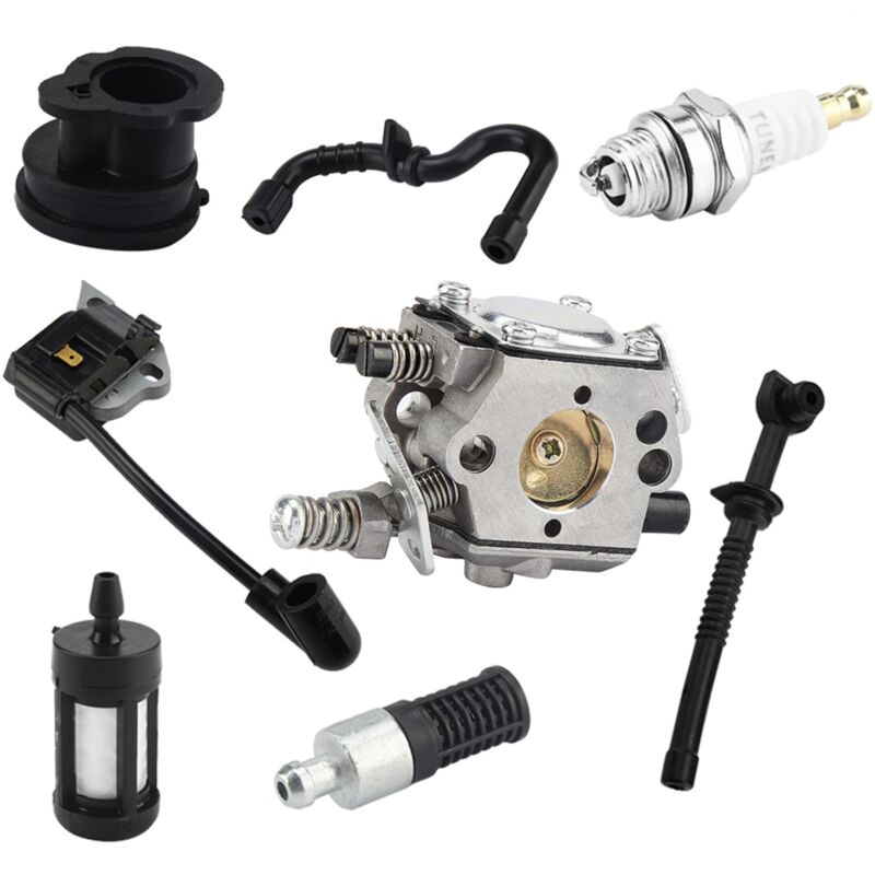 foto del prodotto ej.life kit carburatore topincn, bobina di accensione del carburatore per 017 018 ms170 ms180 rescuer, accessori per tosaerba e motosega a prezzi