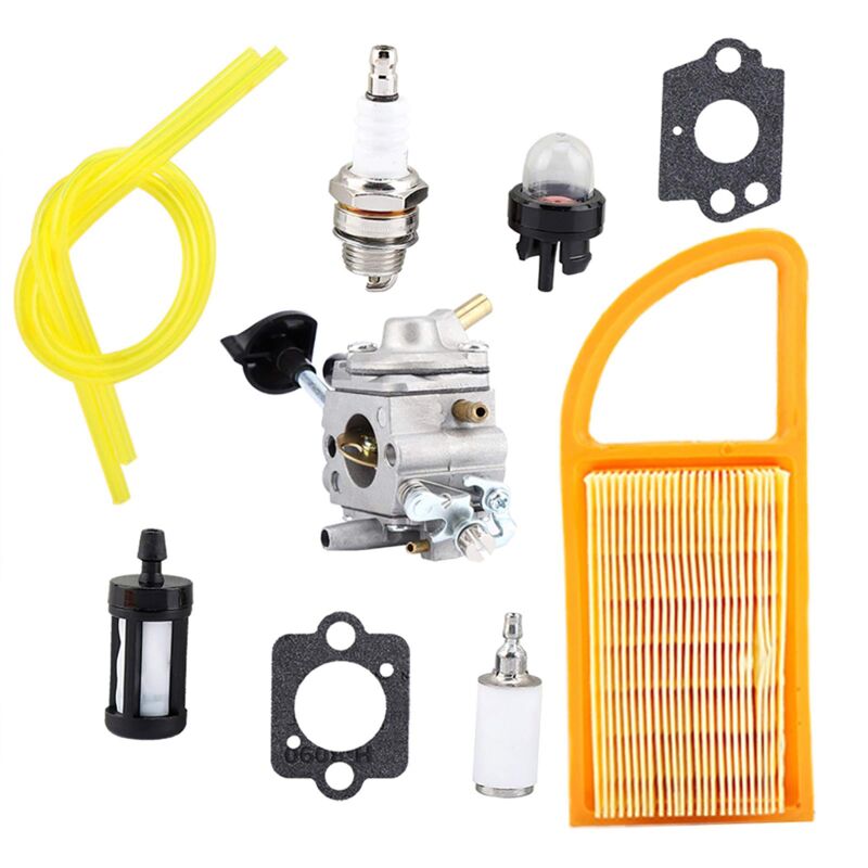 foto del prodotto ej.life kit carburatore topincn, sostituzione del carburatore del soffiatore per br500 br550 br600 zama c1q s183, accessori per tosaerba a motore