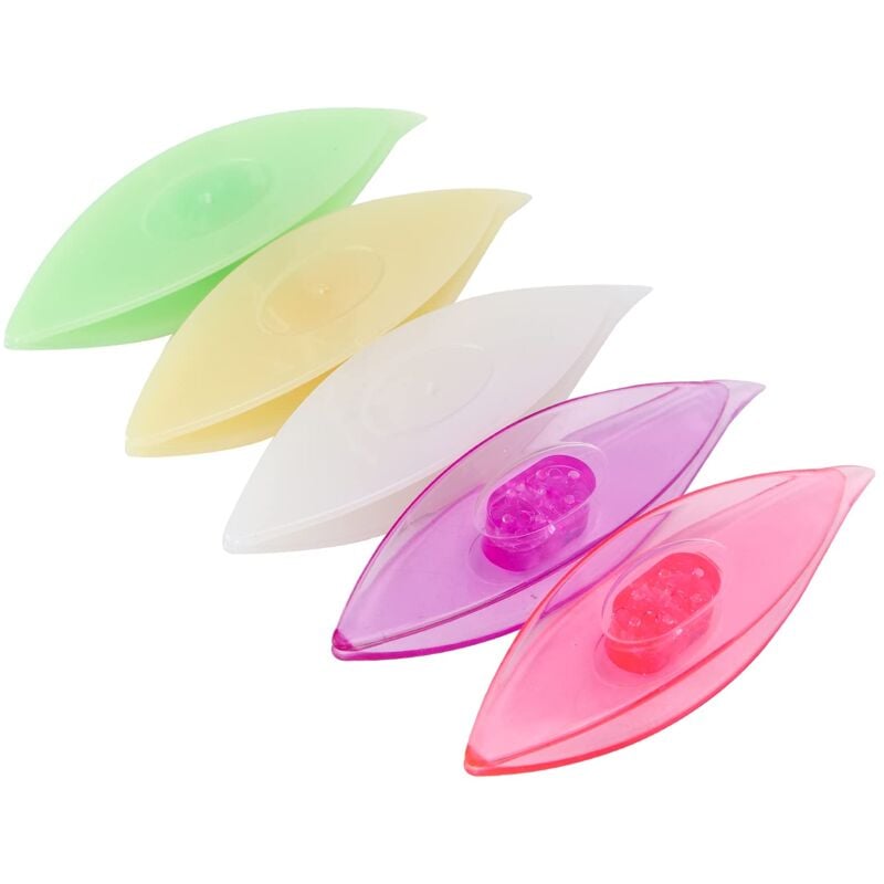 foto del prodotto ej.life kit navetta per chiacchierino da 5 pezzi, navette in plastica colorata per il fai da te, strumento per la creazione di pizzi a mano 3 