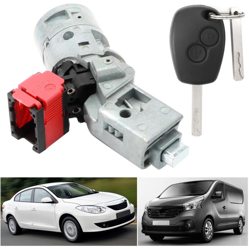 foto del prodotto ej.life kit neiman clio 3 kangoo 2, kasturbo antifurto blocco accensione sterzo con chiave per trafic master duster sandero nv300 nv400 7701208408