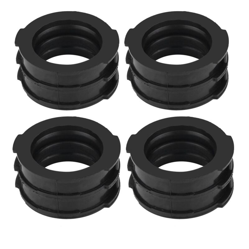 foto del prodotto ej.life manicotto del collettore di aspirazione, giunto in gomma per collettore di aspirazione del carburatore in 4 pezzi per v max 1200 vmx12v
