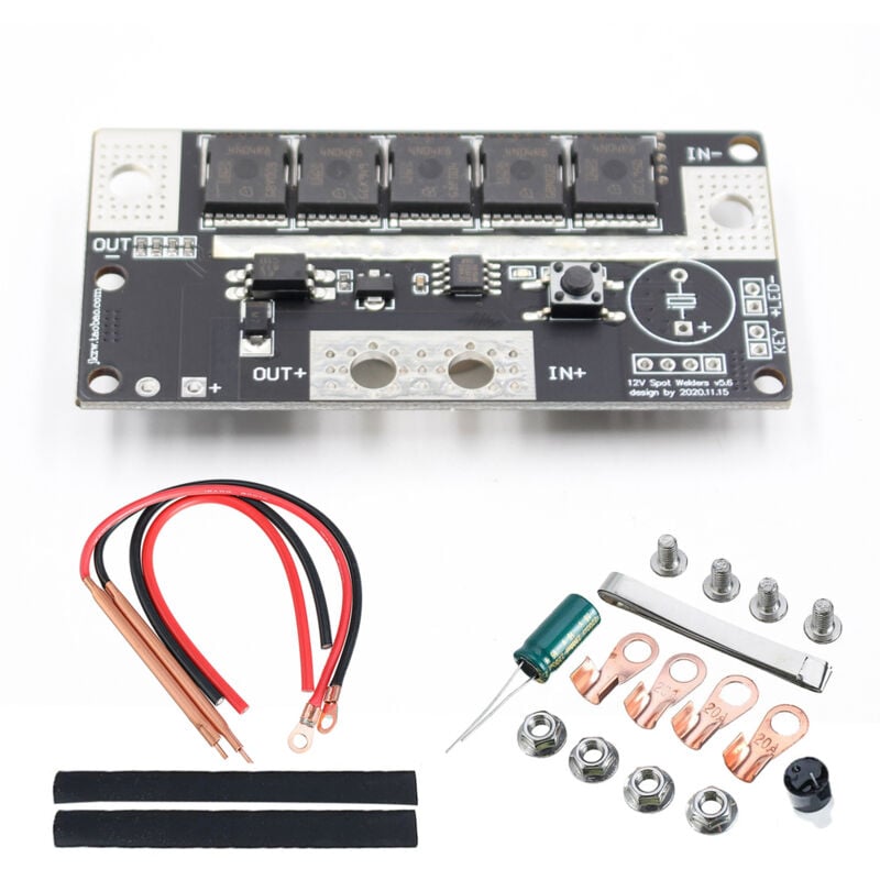 foto del prodotto ej.life mini saldatrice a punti, kit fai da te per saldatura a punti da 12 v, macchina portatile per saldatura a punti con batteria, scheda pcb p c b