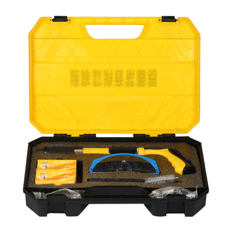 foto del prodotto ej.life mini sparachiodi, pistola sparachiodi manuale portatile regolabile a 5 velocit , sparachiodi per cemento, per carpenteria e decorazione,