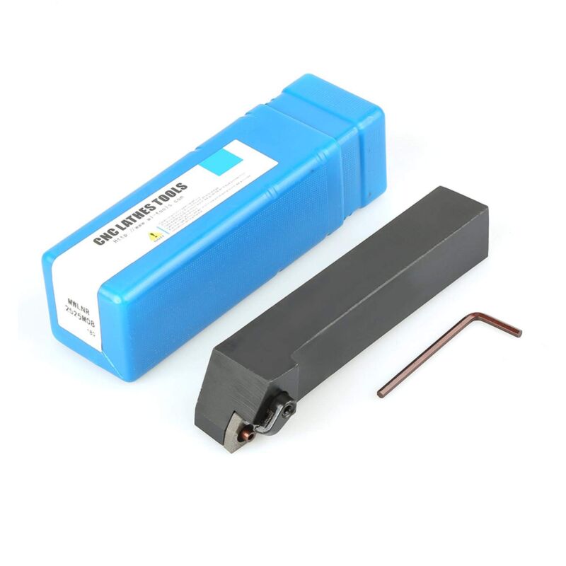 foto del prodotto ej.life mwlnr2525m08 portautensili per tornitura cnc in acciaio al tungsteno chiave, attacco utensile 25 x 25 mm, per macchine utensili, tornio