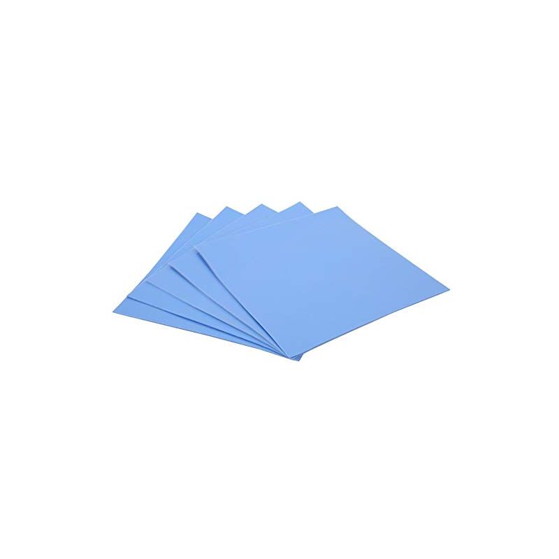 foto del prodotto ej.life pad termico 100 x 100 x 0,5 mm, 5 pezzi pad termico in silicone da 1,5 w mk per dissipatore di calore gpu cpu led